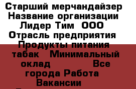 Старший мерчандайзер › Название организации ­ Лидер Тим, ООО › Отрасль предприятия ­ Продукты питания, табак › Минимальный оклад ­ 24 000 - Все города Работа » Вакансии   . Башкортостан респ.,Баймакский р-н